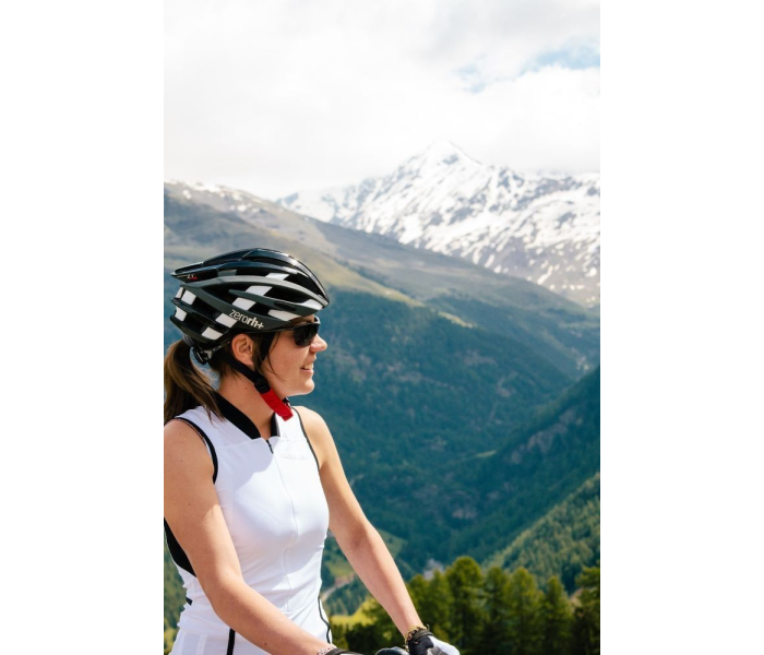 Kask rowerowy zeroRH+ ZY MATT WHITE-SHINY LIGHT BLUE - L/XL